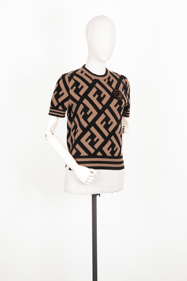 FENDI Logo Tricot Zucca