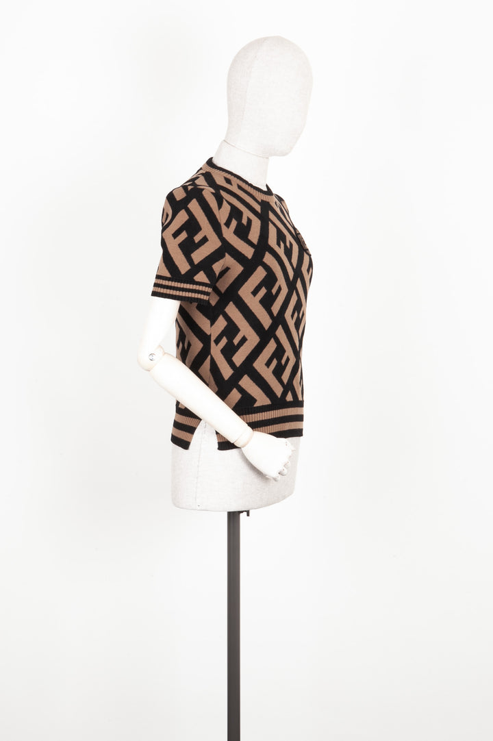 FENDI Logo Tricot Zucca