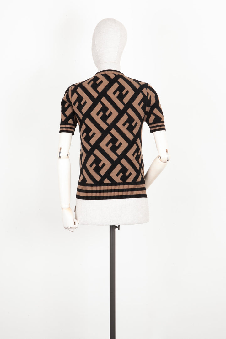 FENDI Logo Tricot Zucca