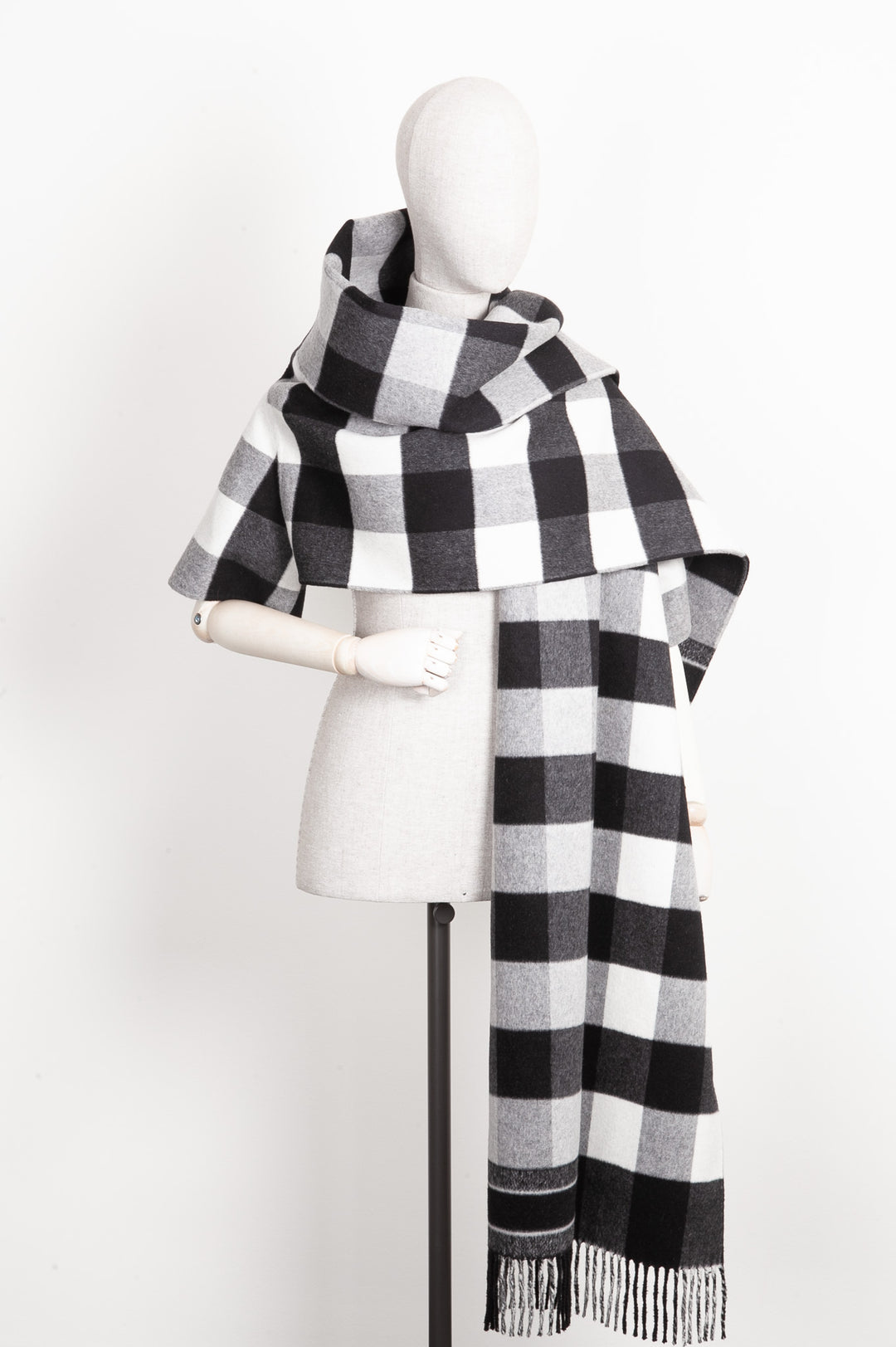 CHRISTIAN DIOR Check´n´Dior Scarf Vest Grey White