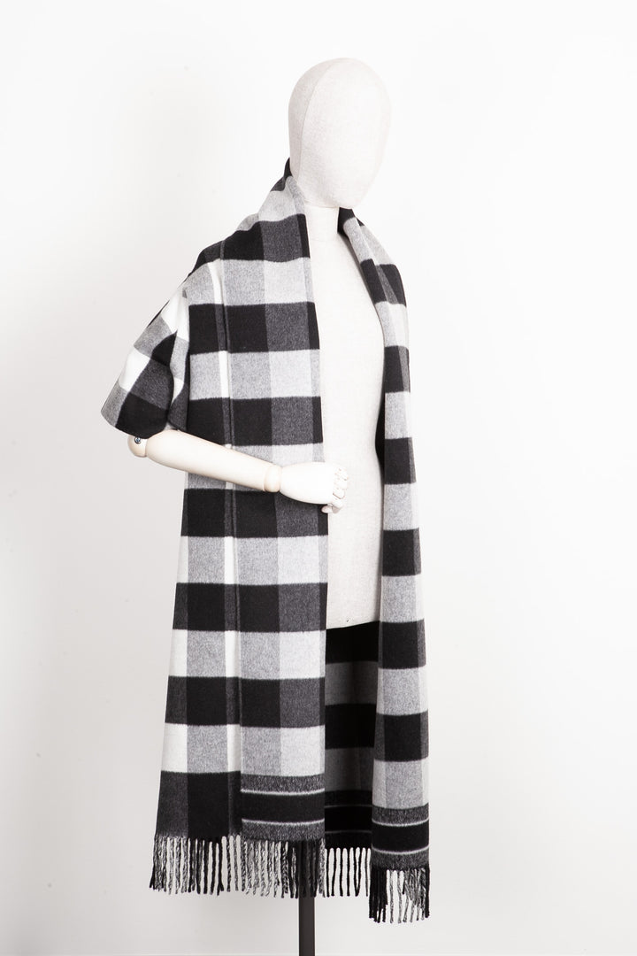 CHRISTIAN DIOR Check´n´Dior Scarf Vest Grey White