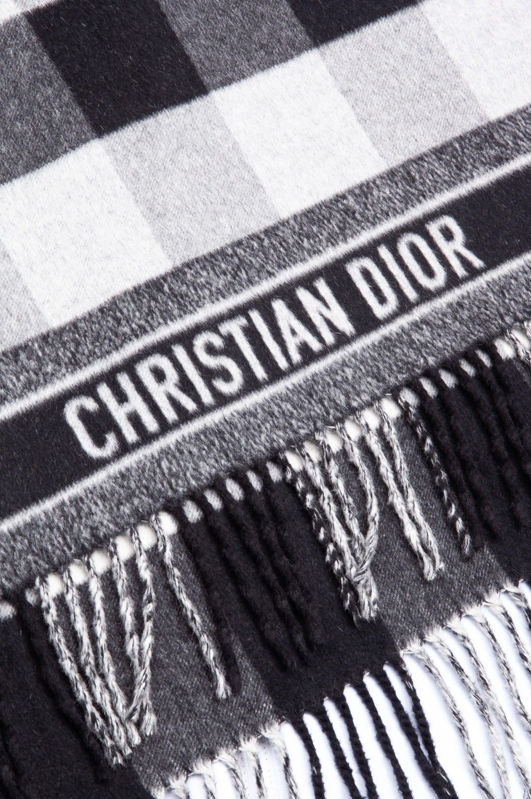 CHRISTIAN DIOR Check´n´Dior Scarf Vest Grey White