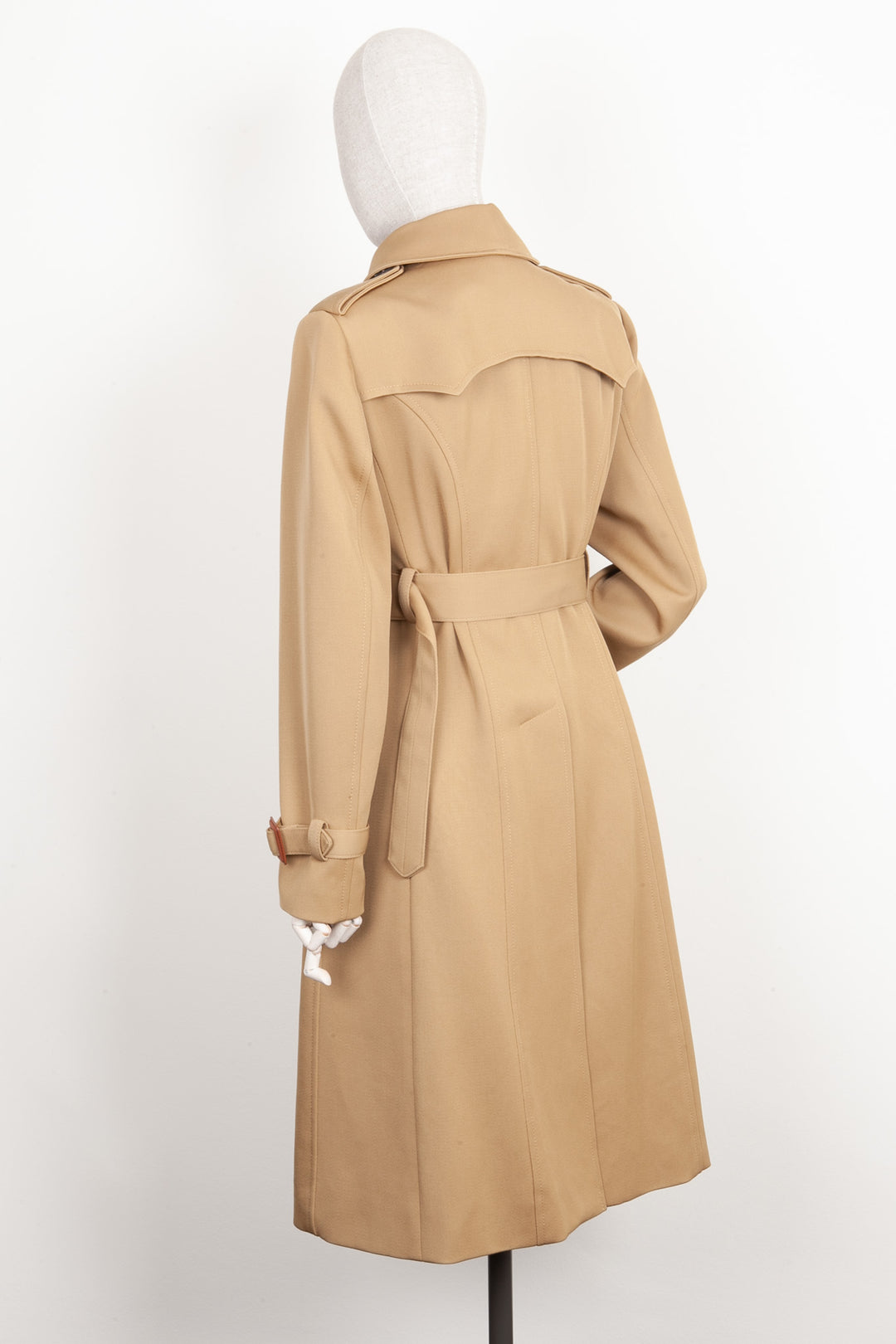 LOUIS VUITTON Trench Coat  with Anchor Buttons Beige