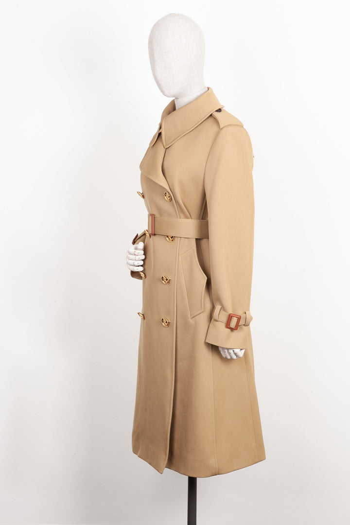 LOUIS VUITTON Trench avec boutons ancre Beige