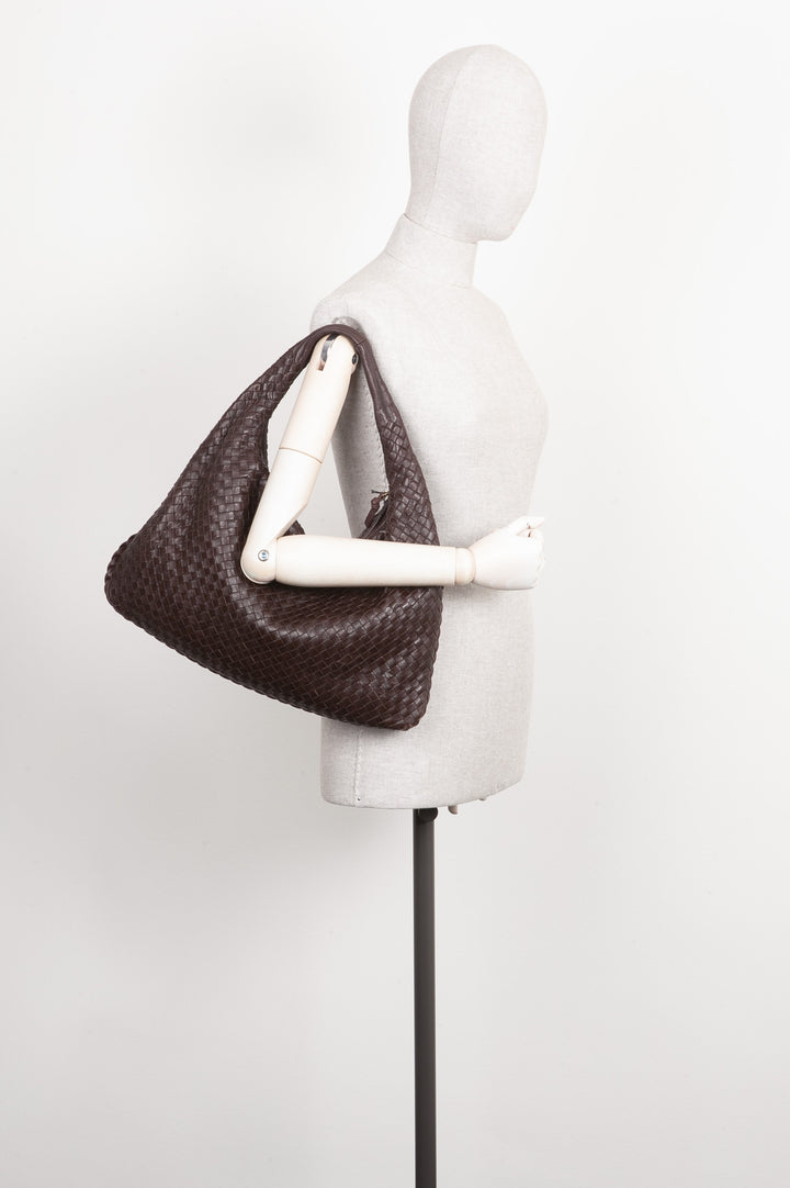 BOTTEGA VENETA Hobo Bag Intrecciato Brown