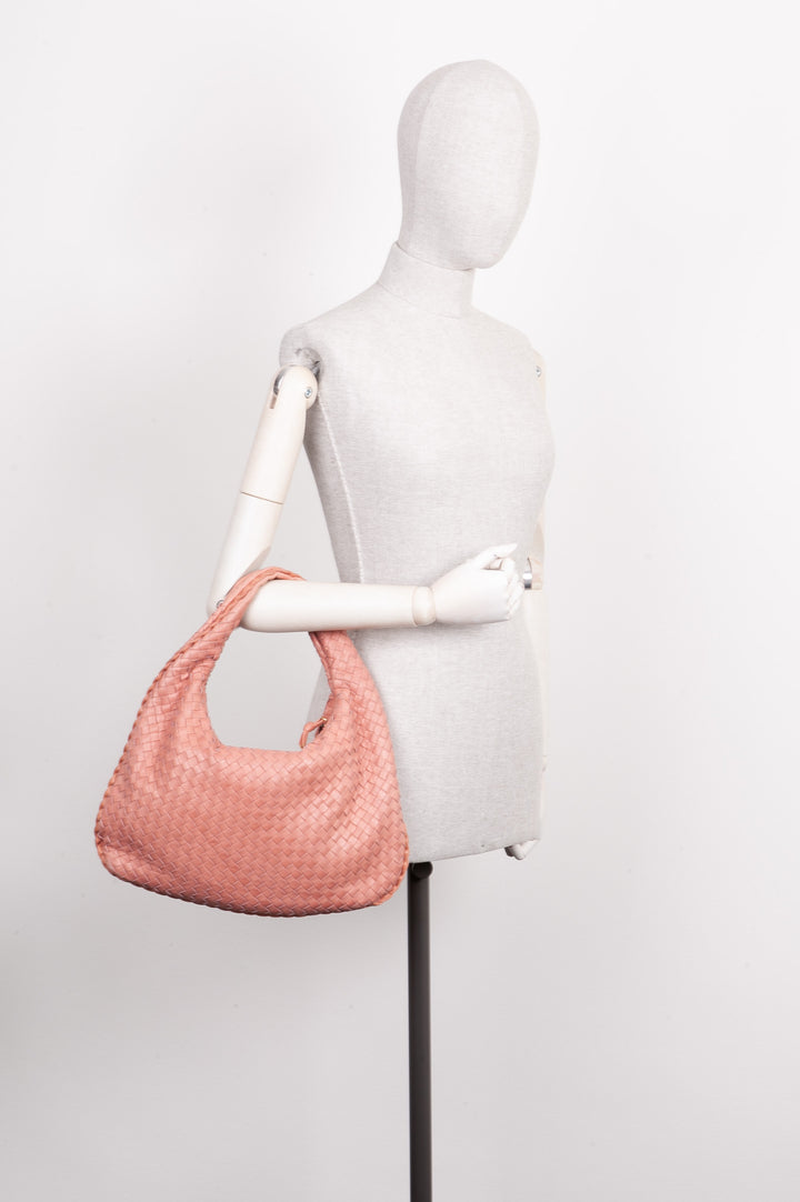 BOTTEGA VENETA Hobo Bag Intrecciato Pink