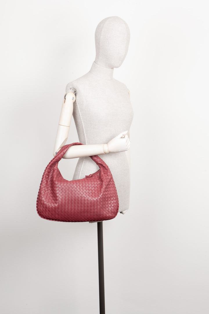 BOTTEGA VENETA Hobo Bag Intrecciato Red