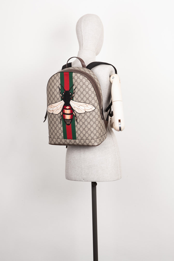 GUCCI Supreme Bee Backpack Monogram