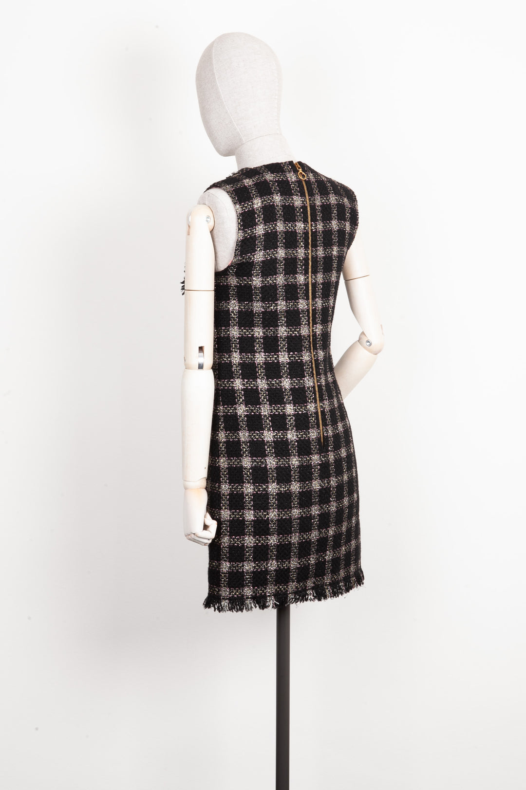 GUCCI Tweed Dress Black