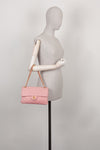 CHANEL Double Sided Flap Bag Medium Pink