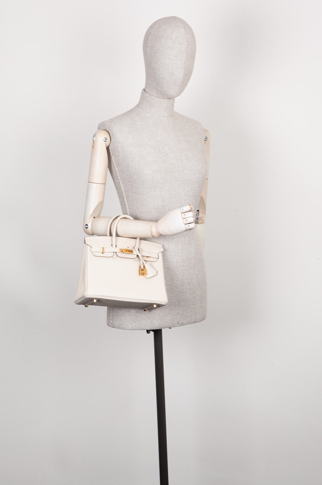 HERMÈS Birkin 25 Togo Craie