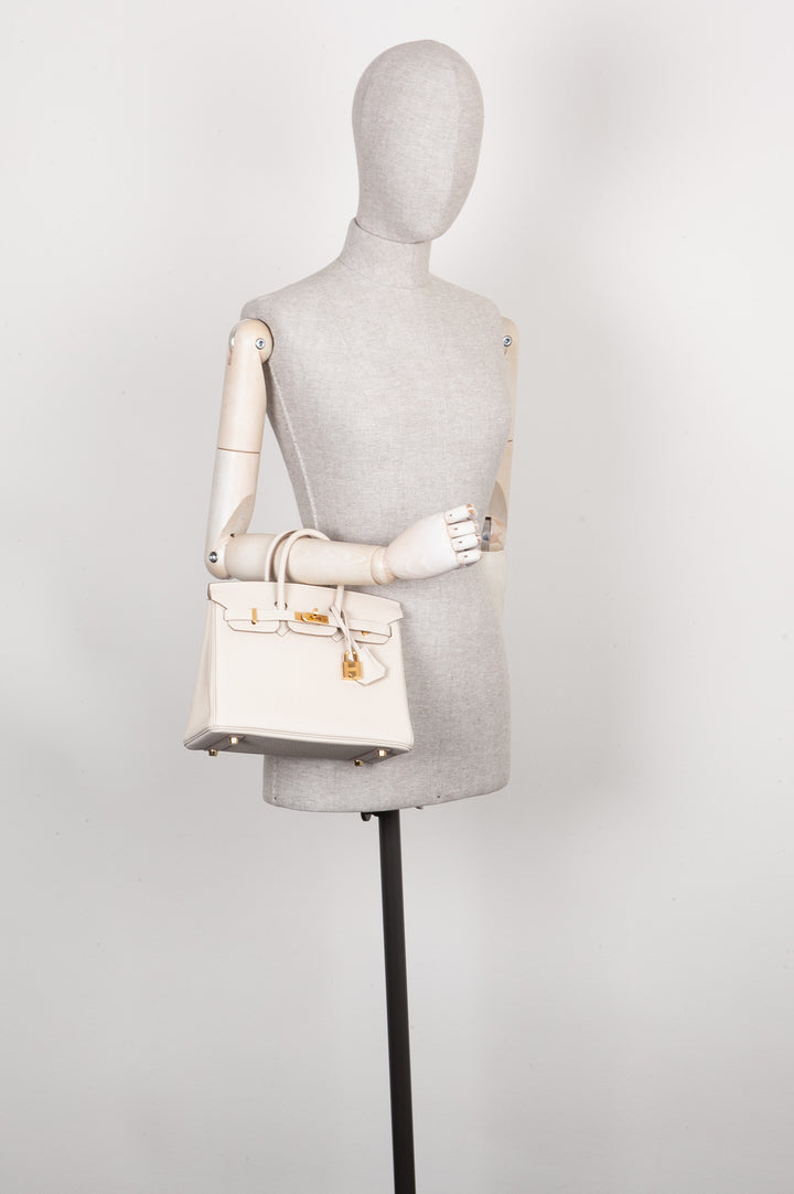 HERMÈS Birkin 25 Togo Craie