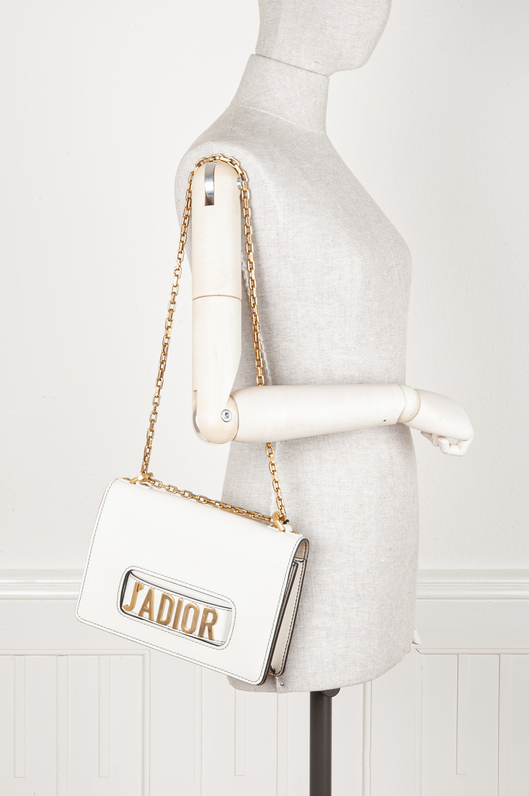 CHRISTIAN DIOR J'Adior Flap Bag White