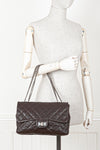 CHANEL 2.55 Single Flap Bag Caviar Brown