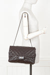 CHANEL 2.55 Single Flap Bag Caviar Brown