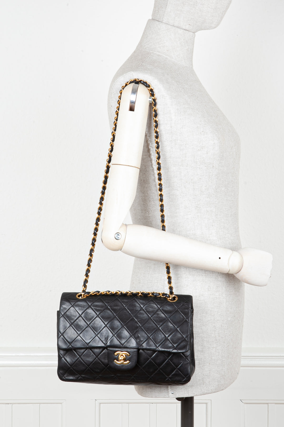CHANEL Double Flap Bag Black