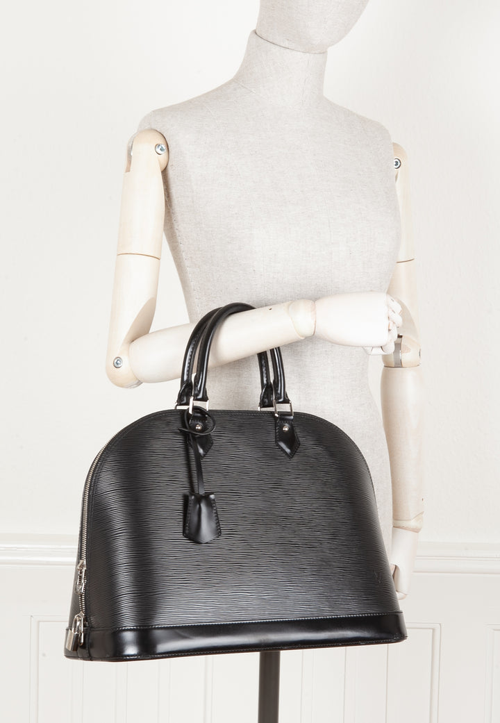 LOUIS VUITTON Alma GM Epi Black