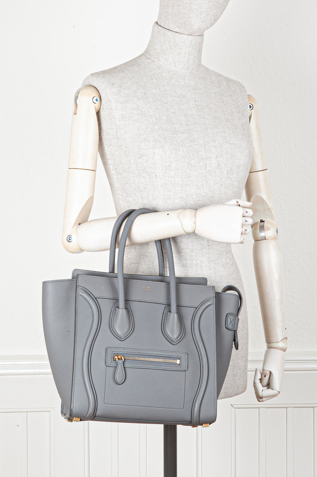 CELINE Mini Luggage Tote Grey