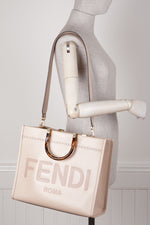 FENDI Sunshine Tote Bag Powder