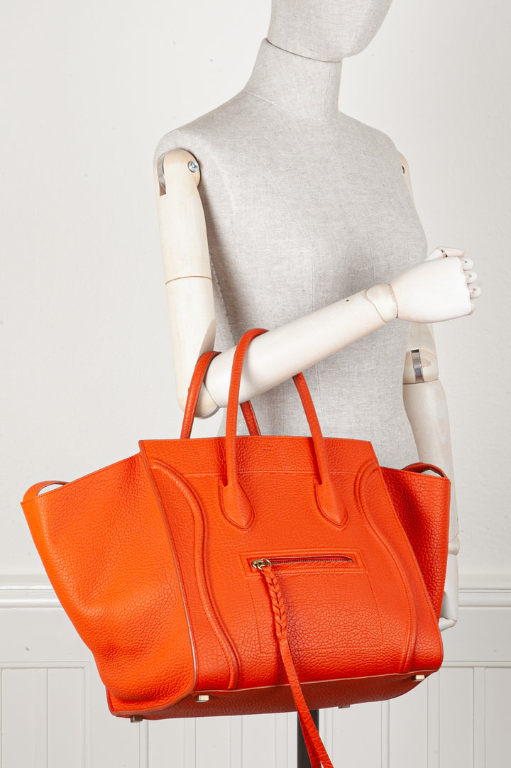 CELINE Phantom Luggage Tote Burnt Orange