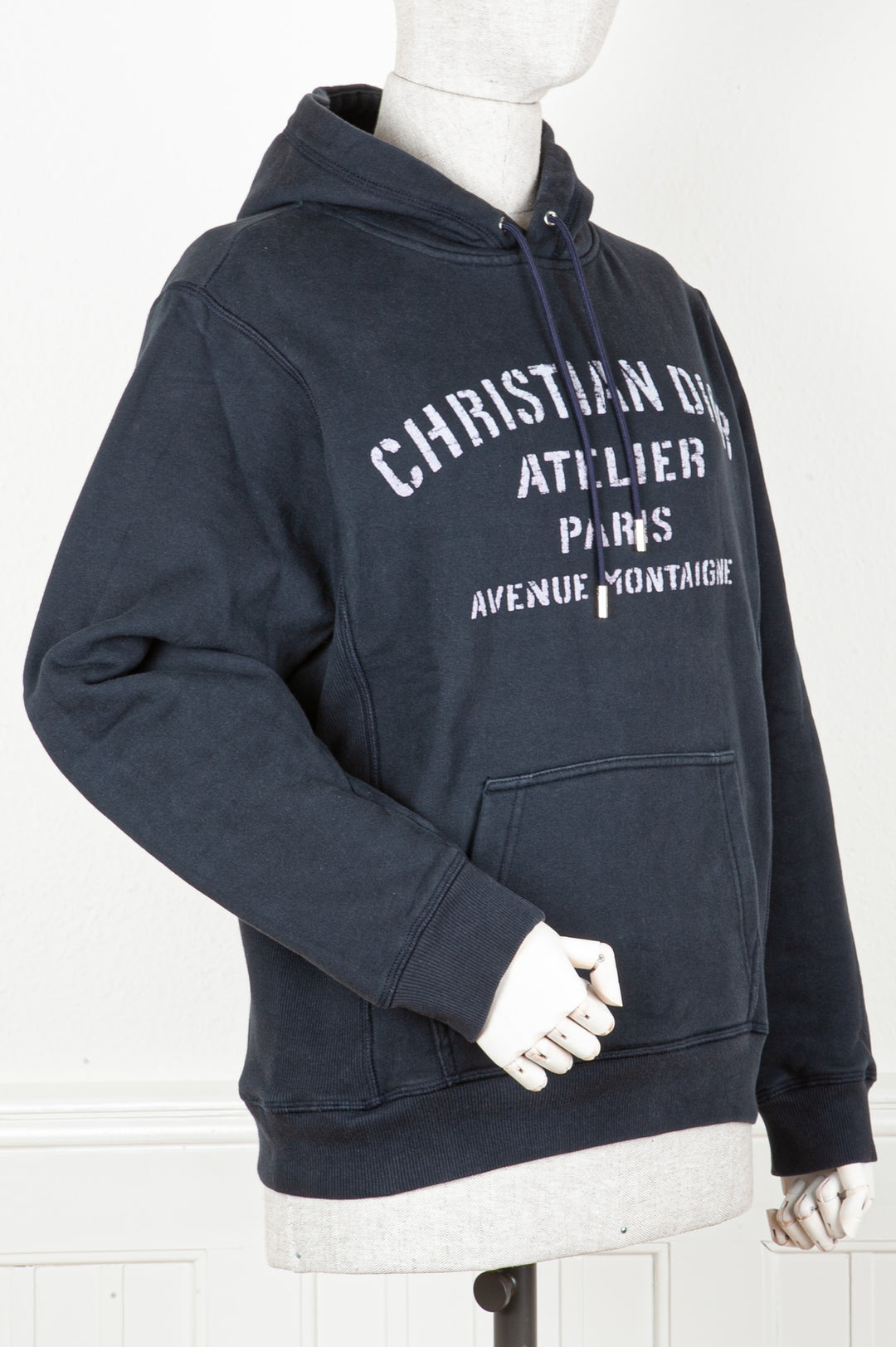 CHRISTIAN DIOR Atelier Hooded Sweatshirt Blue