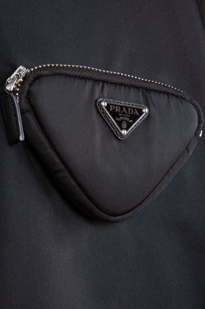 PRADA Re-Nylon Dress Black with Pocket