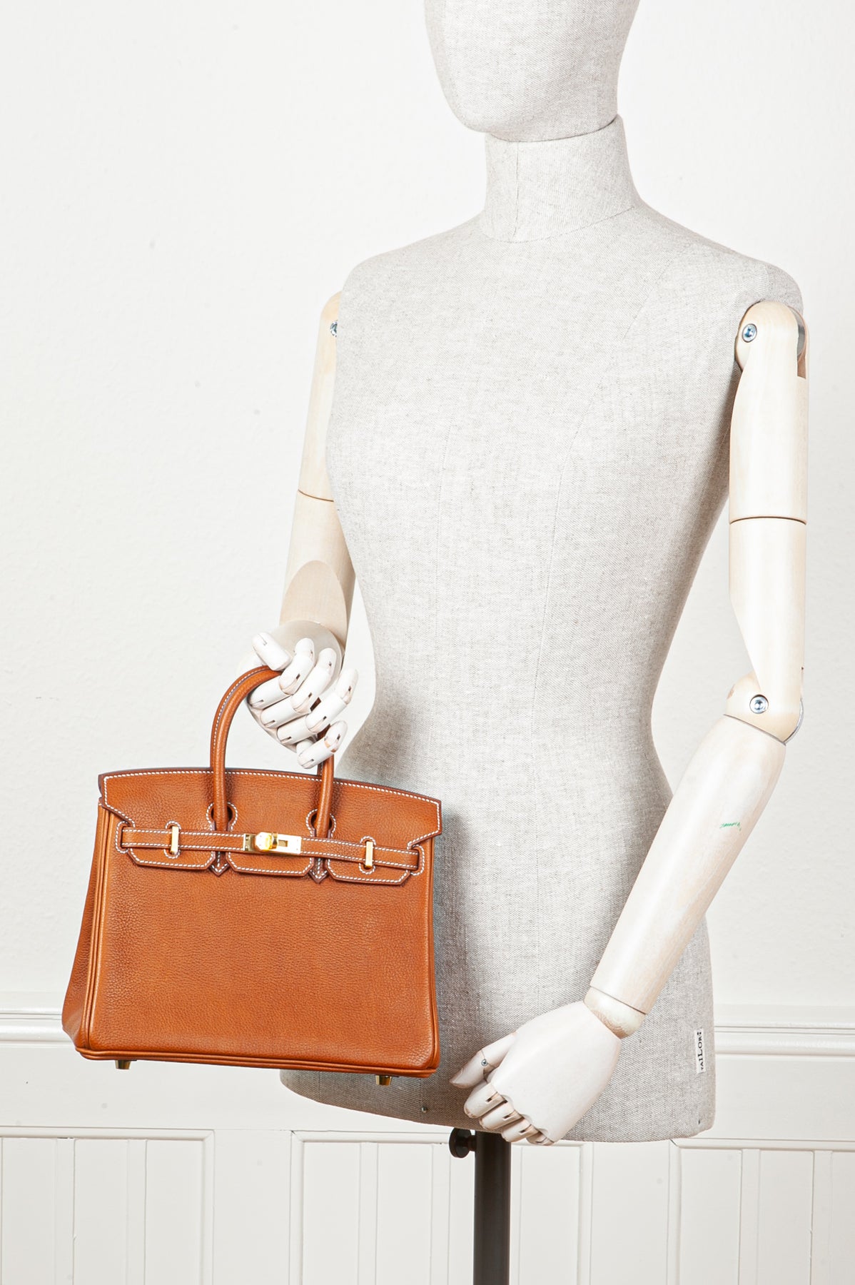 HERMÈS Birkin 25 handbag in Fauve Barenia leather with Gold hardware  [Consigned]-Ginza Xiaoma – Authentic Hermès Boutique