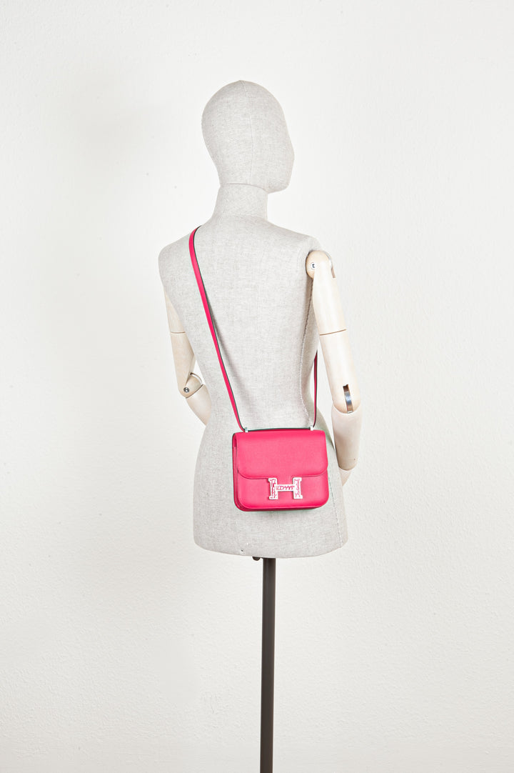 HERMÈS Constance 18 Epsom Rose Mexique