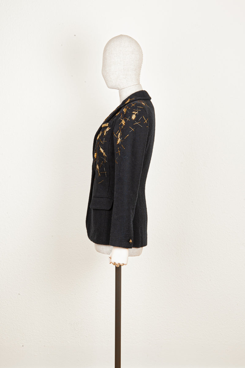 CHANEL Ultra Rare Jacket with Sheath of Wheat