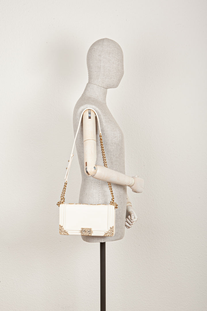 CHANEL Medium Boy Bag Ivory