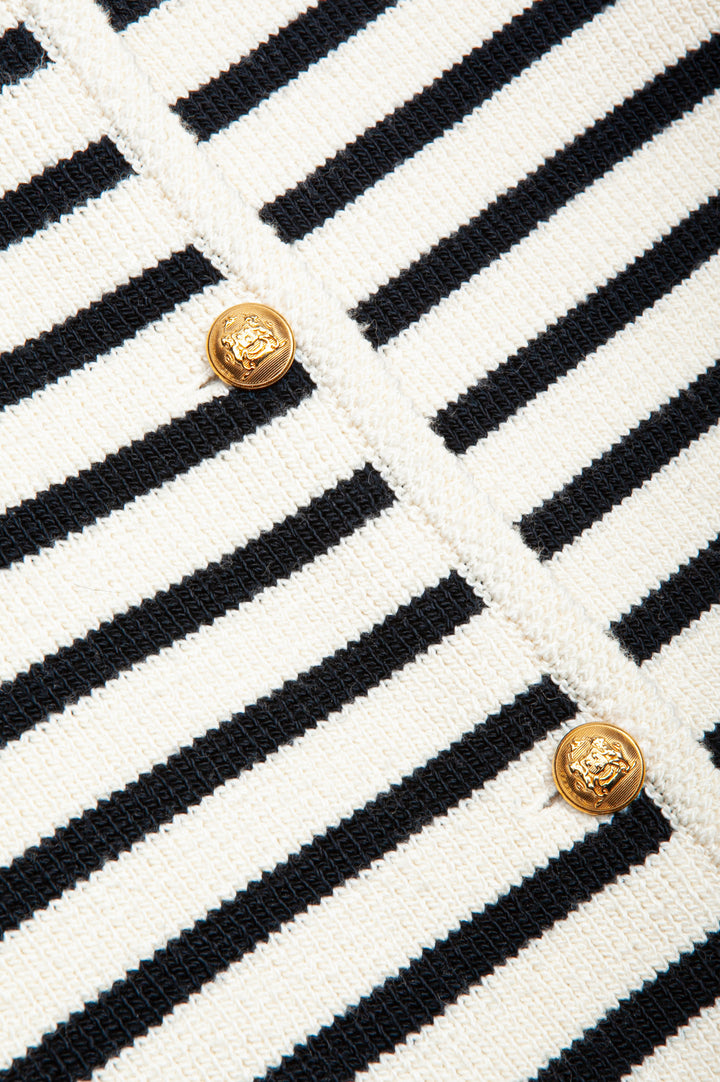 CELINE Chasseur Knit Jacket Stripes