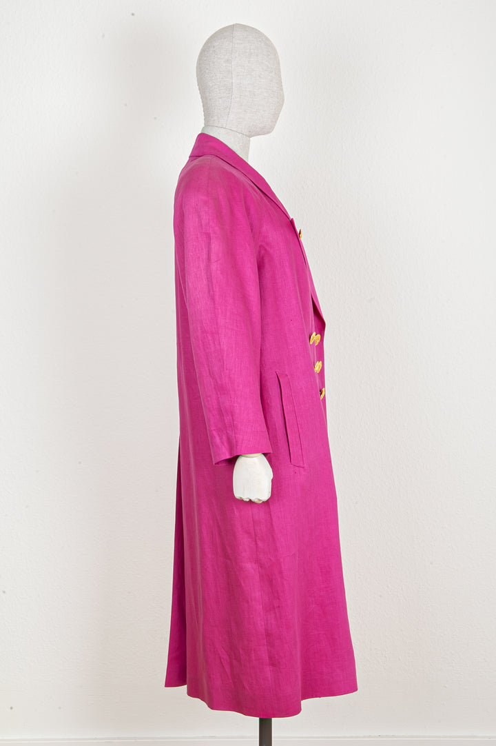 HERMÈS Coat / Dress Linen Purple