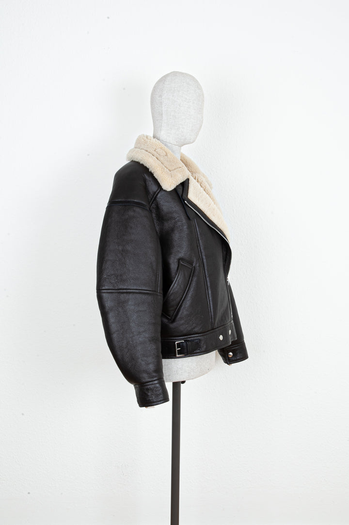 ACNE STUDIOS Leather Jacket Shearling