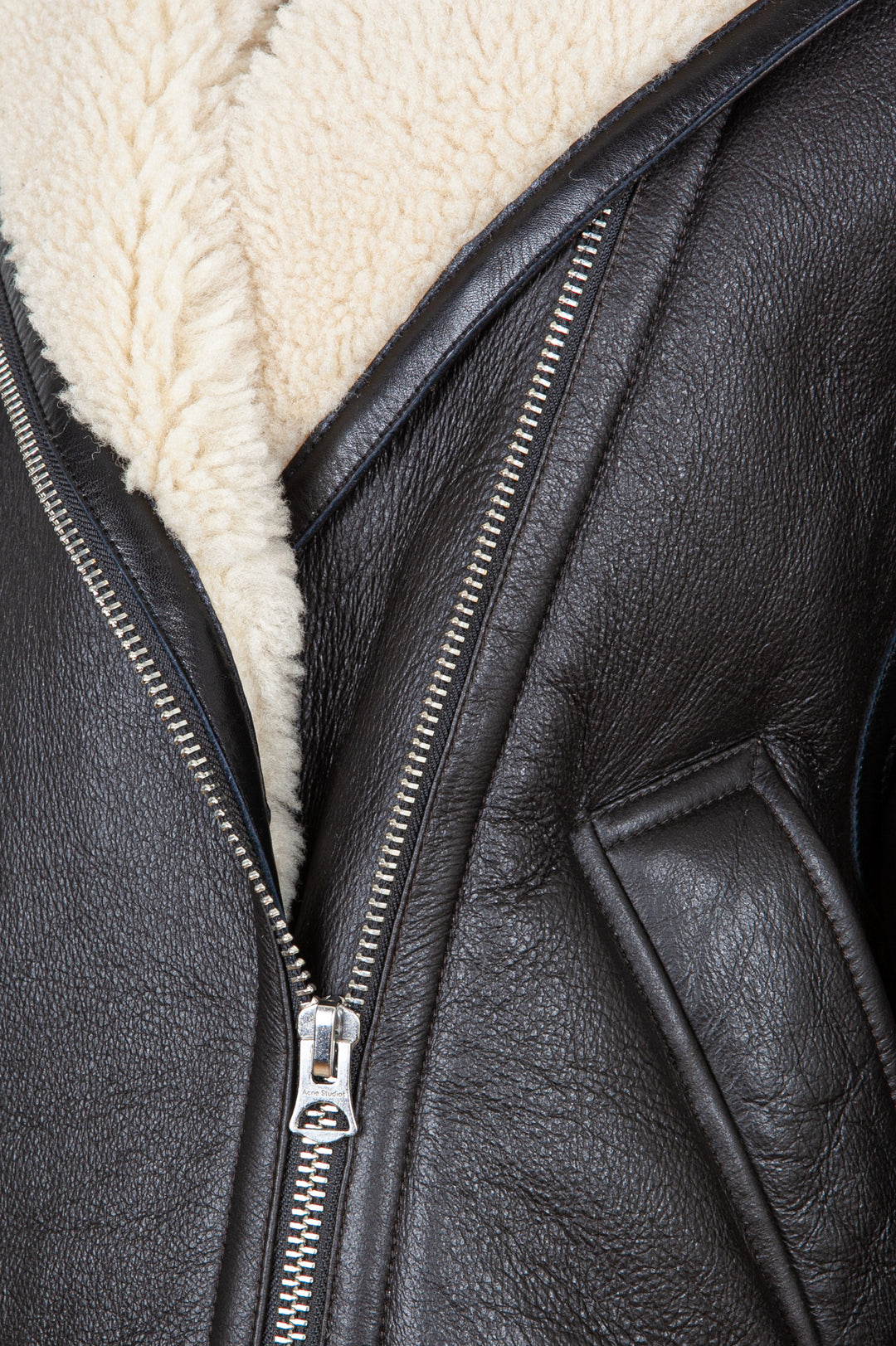 ACNE STUDIOS Leather Jacket Shearling