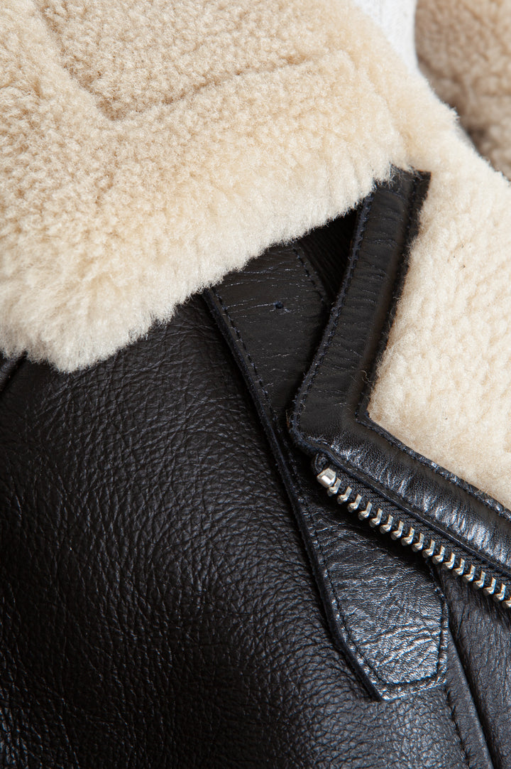 ACNE STUDIOS Leather Jacket Shearling