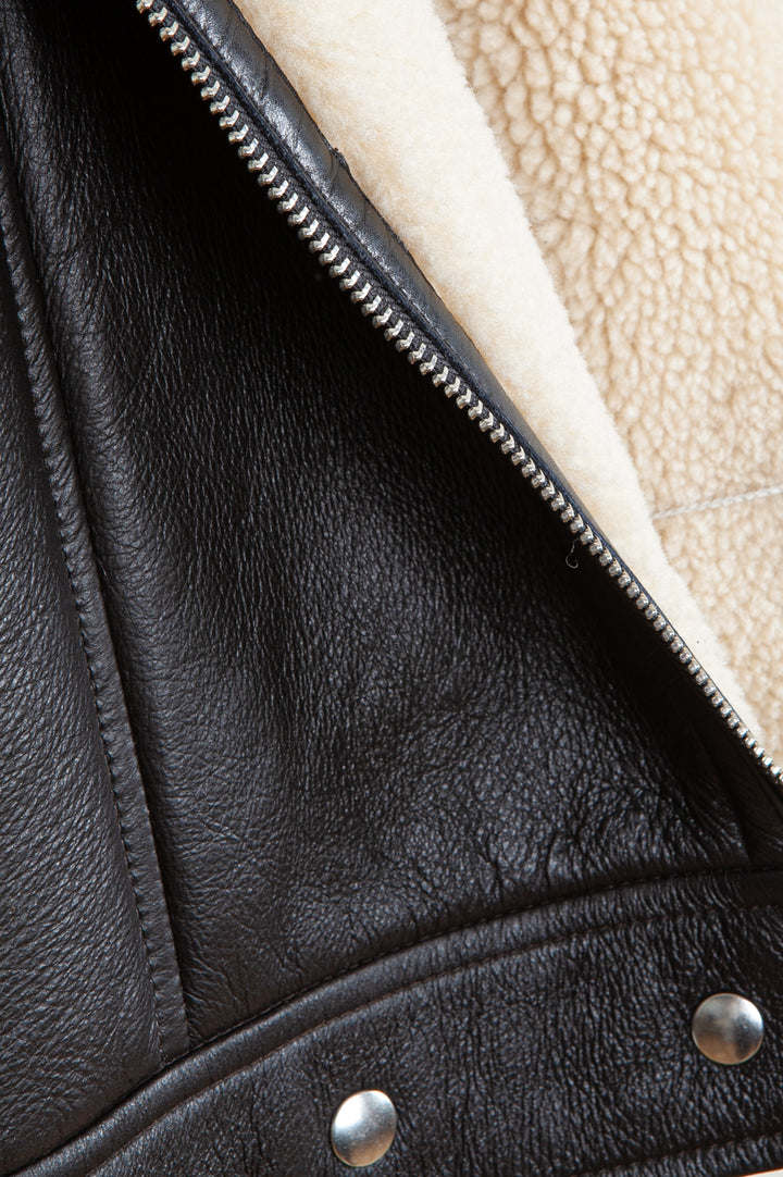 ACNE STUDIOS Leather Jacket Shearling