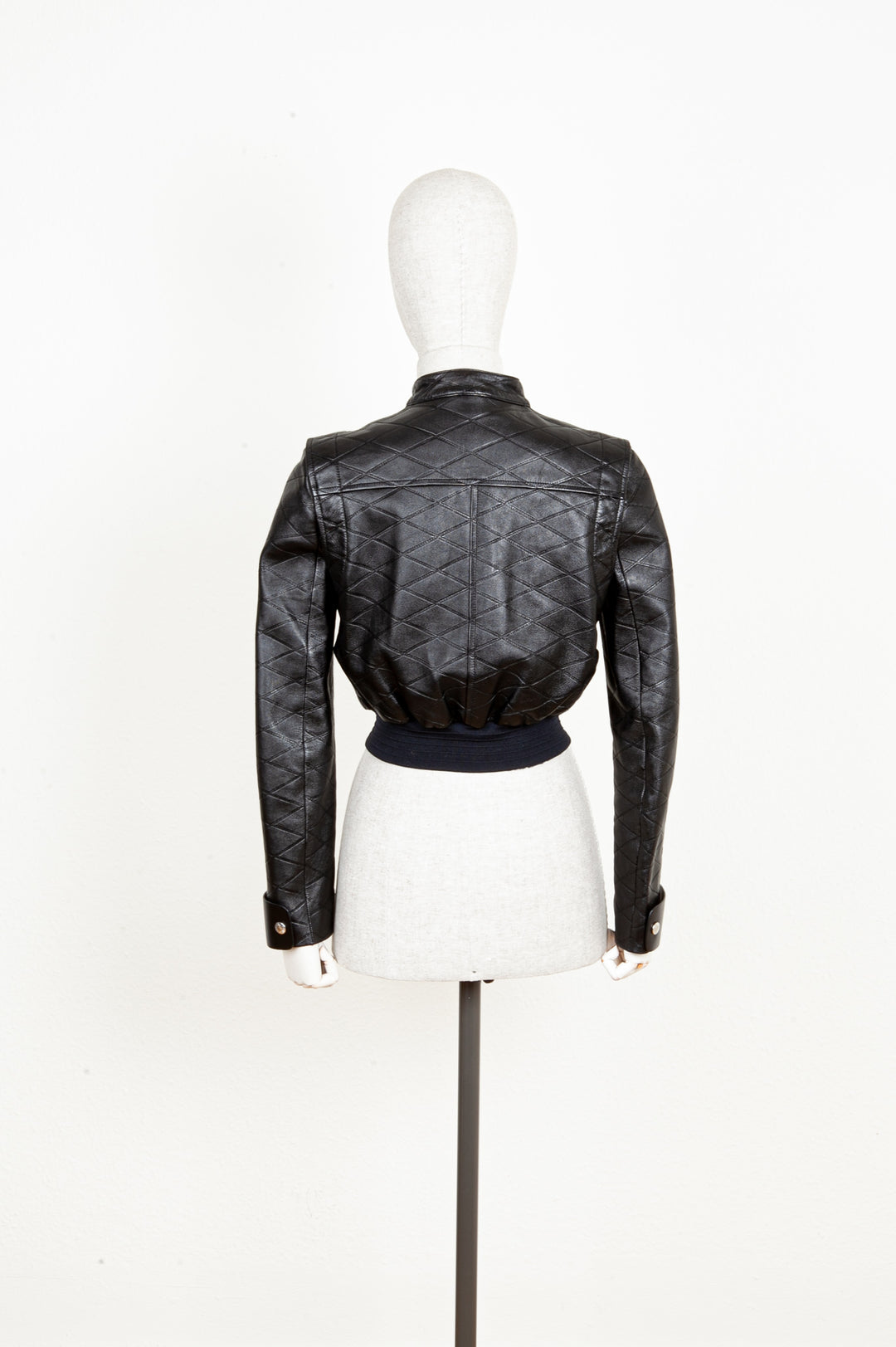 LOUIS VUITTON Leather Jacket Black