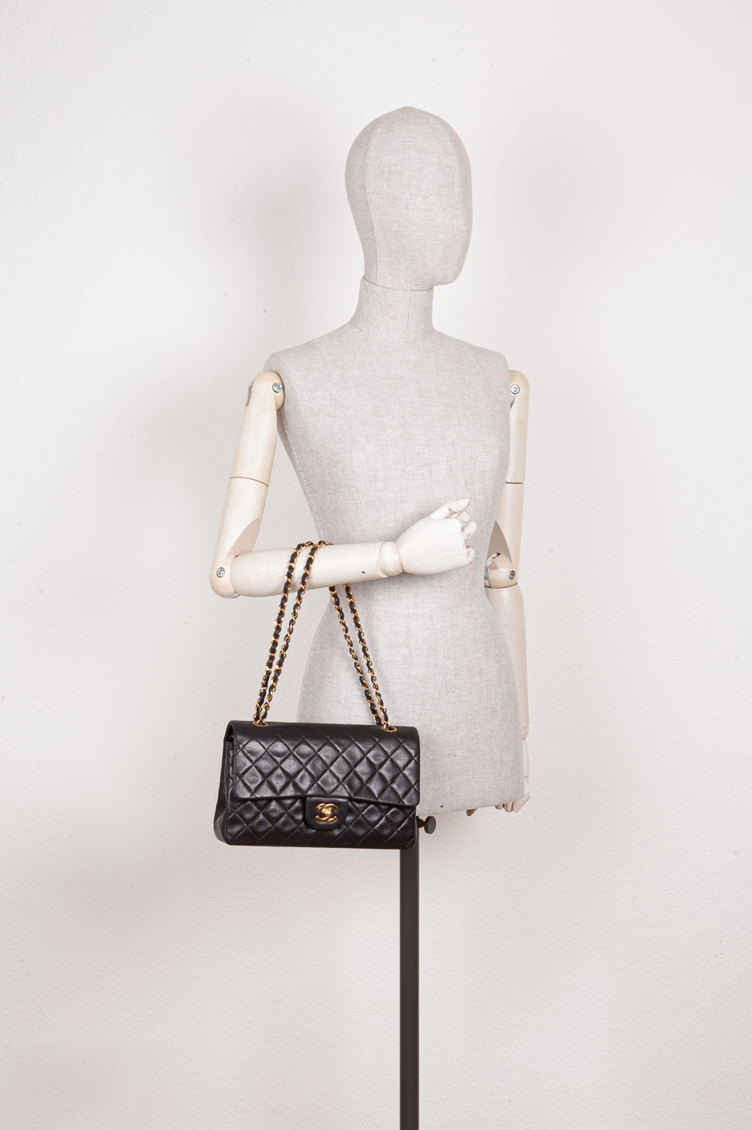 CHANEL Medium Double Flap Bag Black