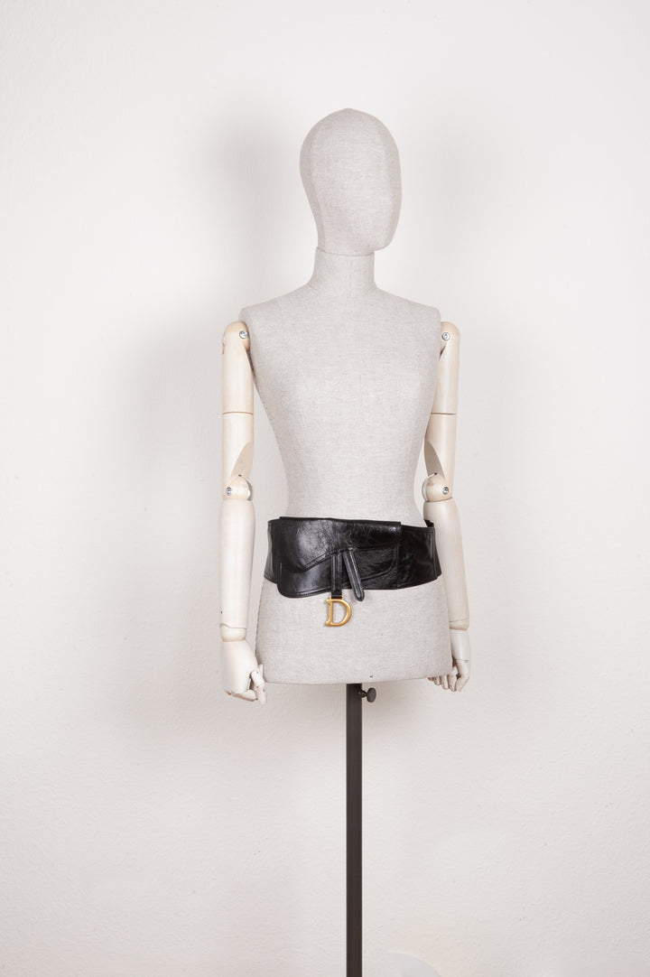 CHRISTIAN DIOR Sac ceinture Saddle Noir