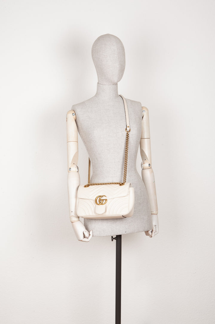 GUCCI Marmont Sac Petit Ivoire