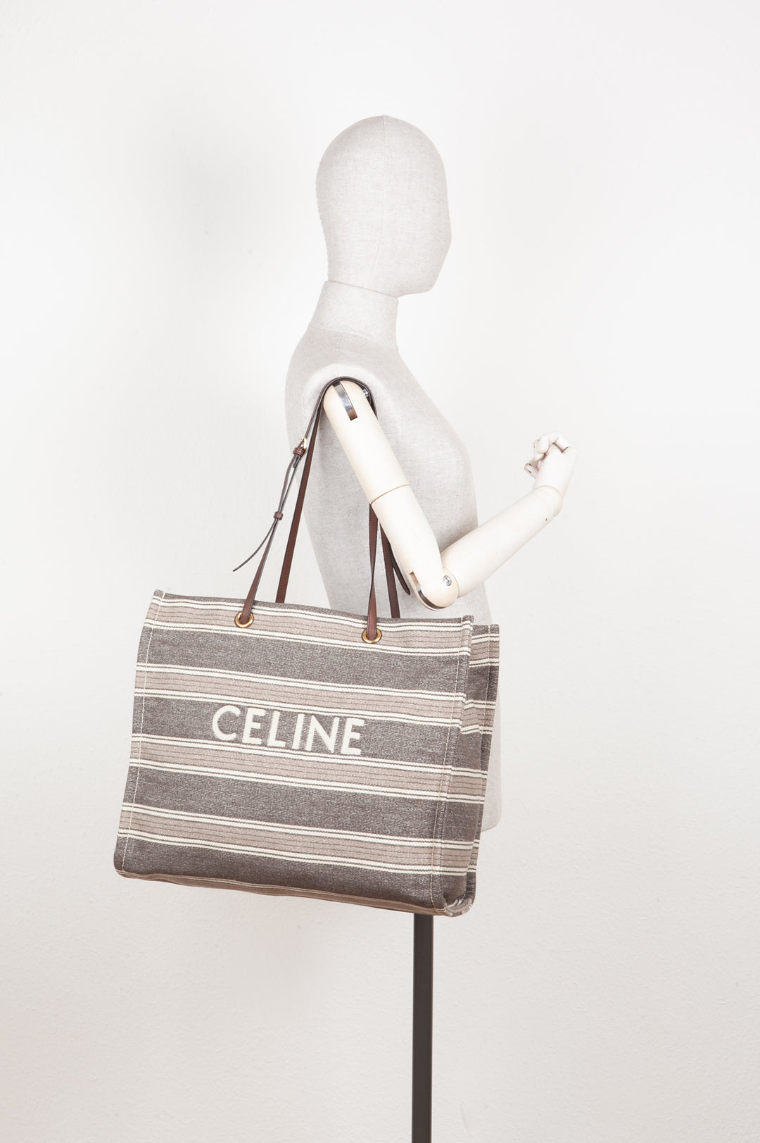 CELINE Cabas Tote Bag Canvas