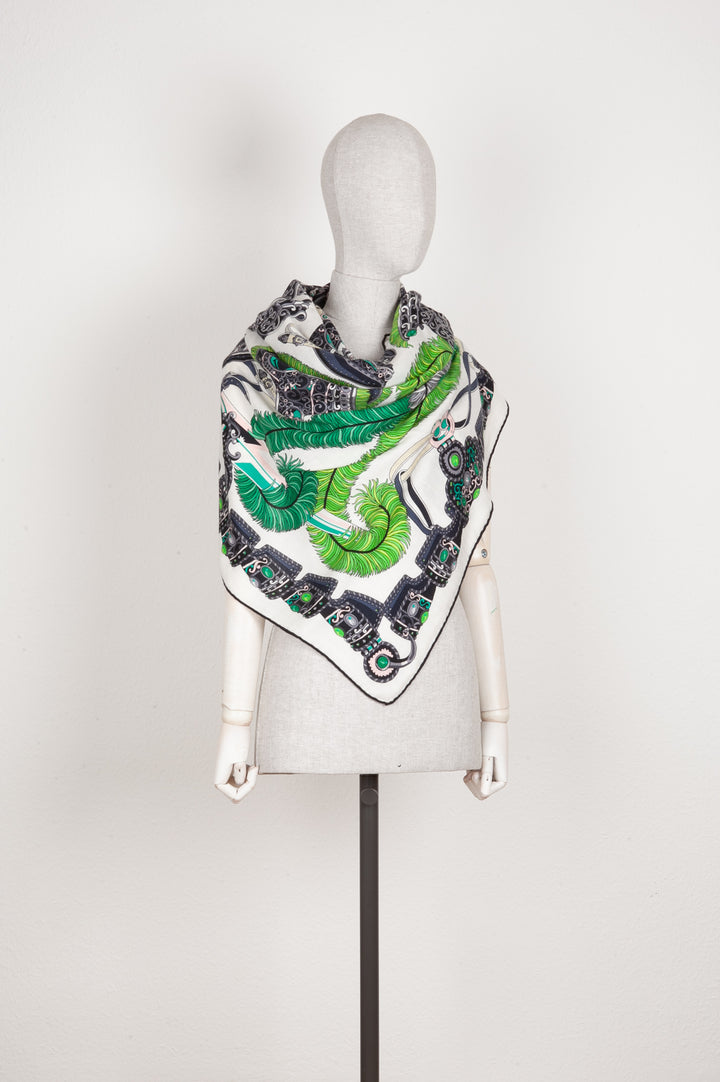 HERMÈS Foulard 140 Cachemire Soie Mars