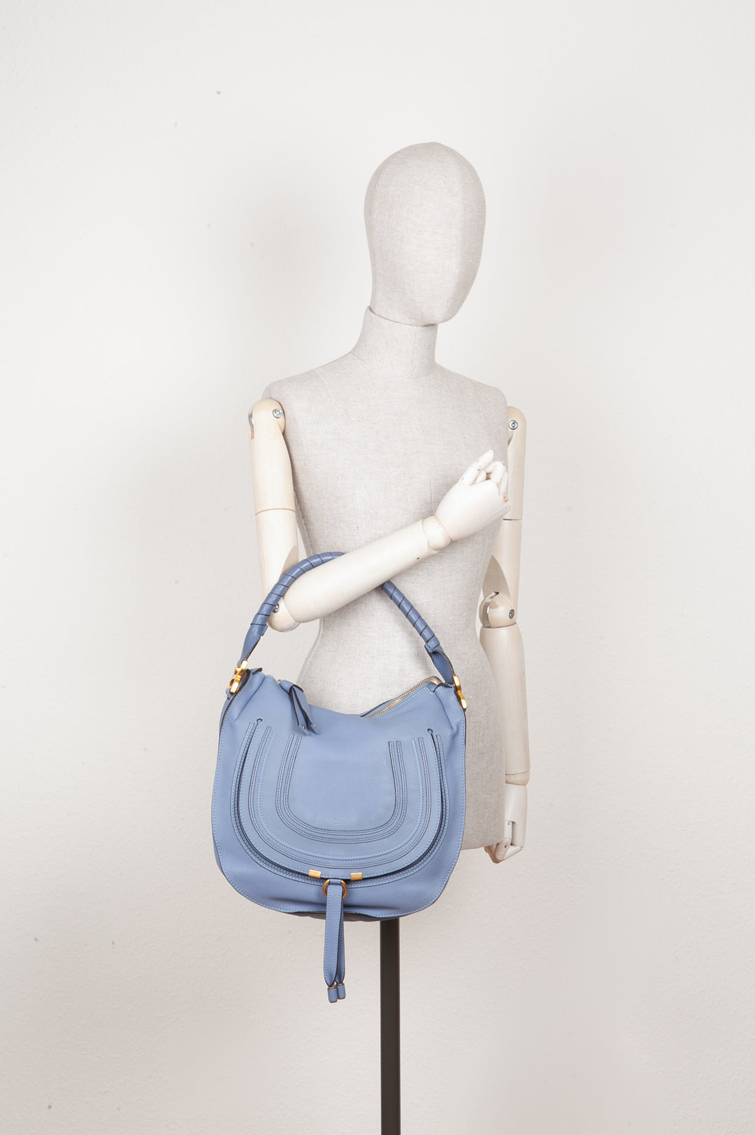 CHLOÉ Marcie Shoulder Bag Blue