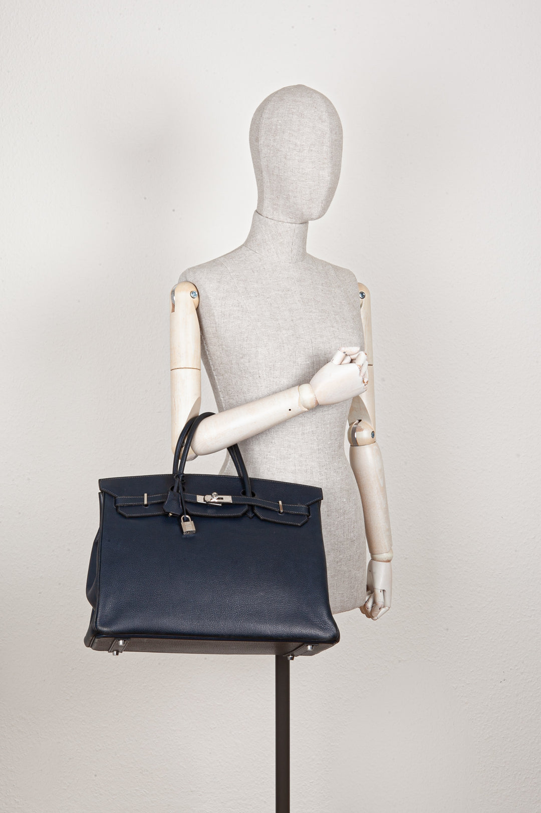 HERMÈS Birkin 40 Vache Liegee Bleu Indigo