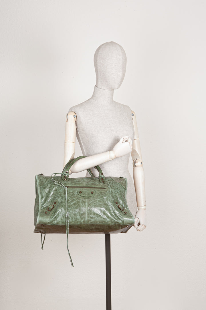 BALENCIAGA Classic Part Time Bag Jade