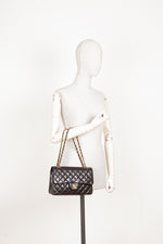 CHANEL Vintage Double Flap Bag Medium 1991
