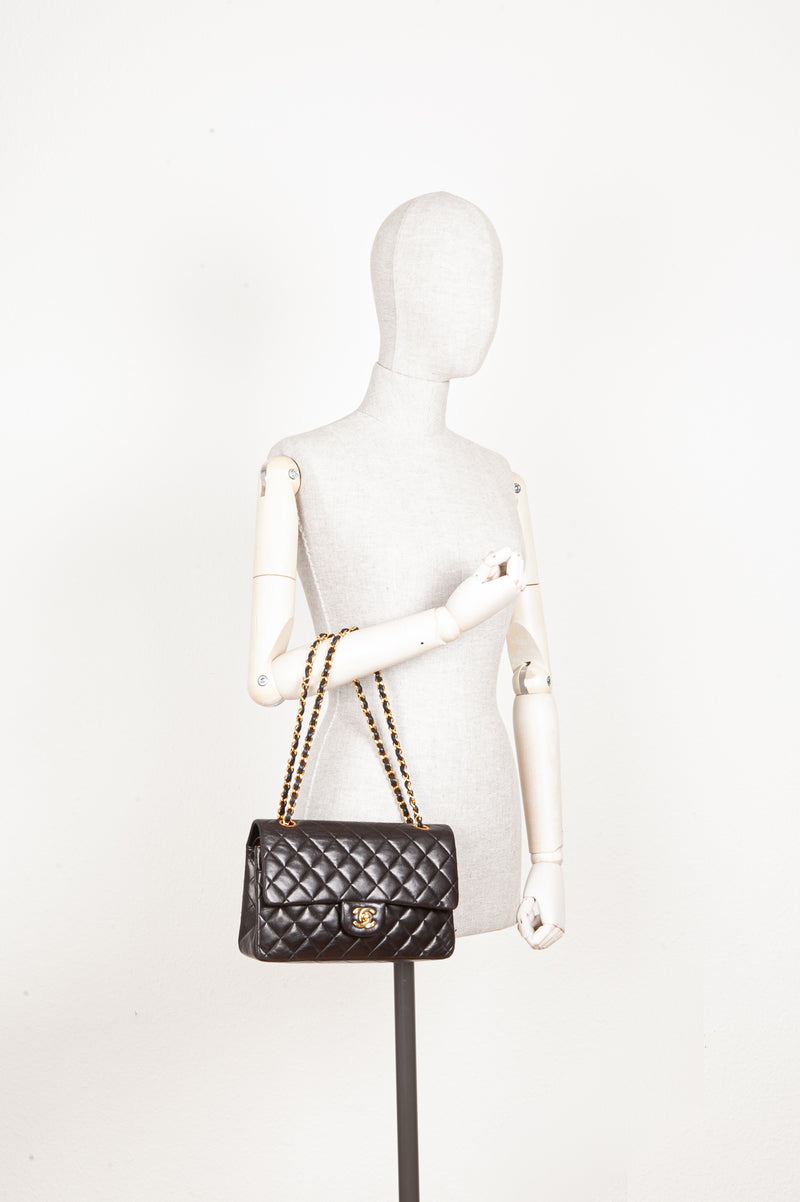 CHANEL Vintage Double Flap Bag Medium 1991