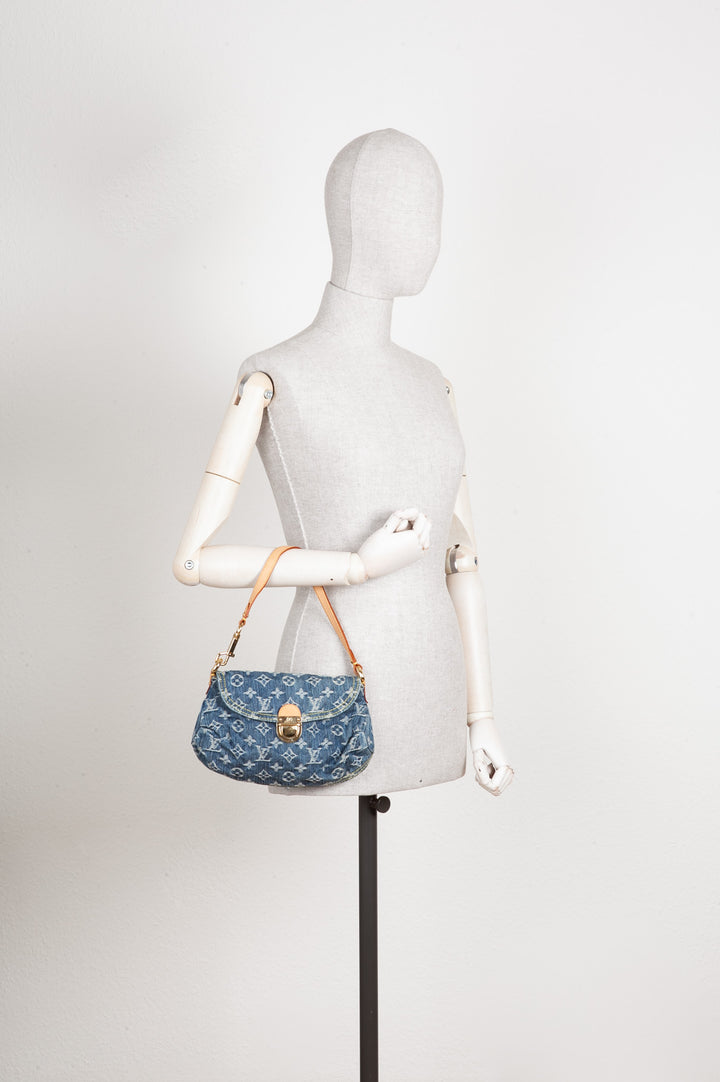 LOUIS VUITTON Mini Pleaty Bag Denim