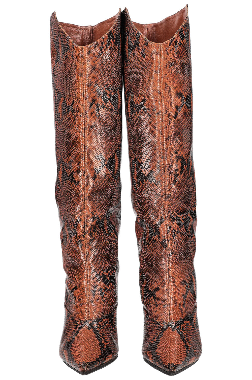 Bottines clearance serpent marron