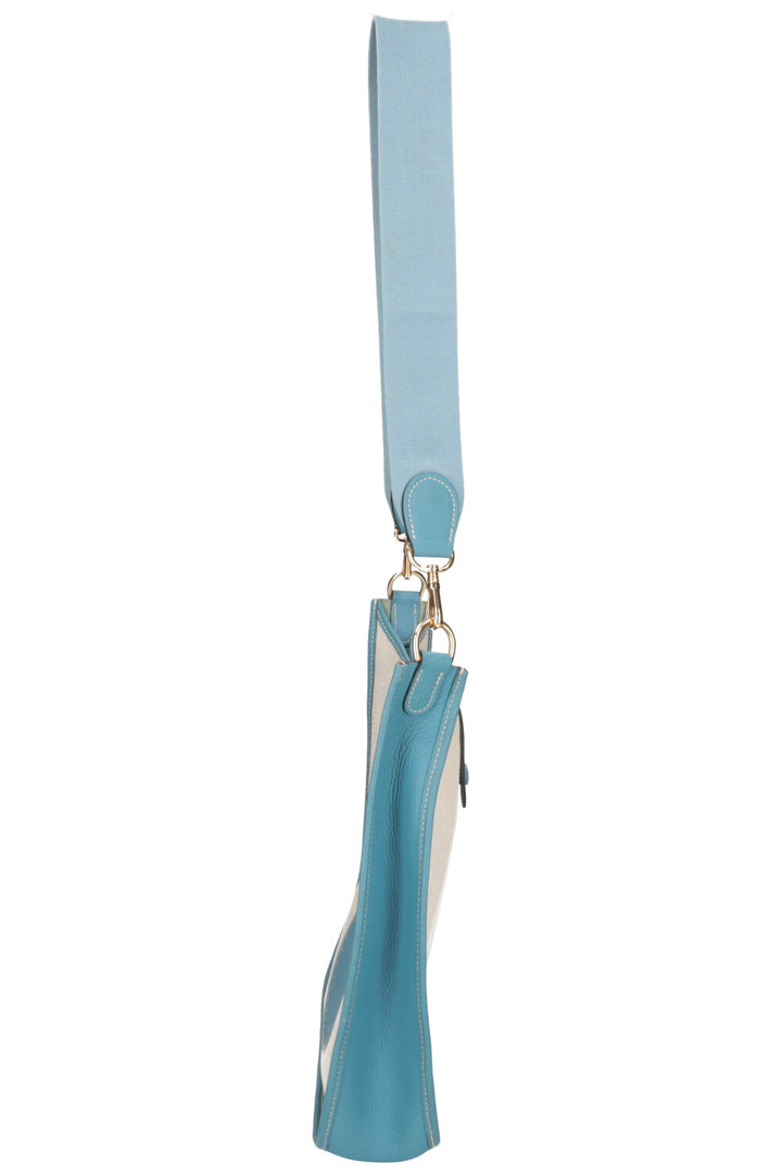 HERMÈS Evelyne PM Toile Canvas Blue Jeans